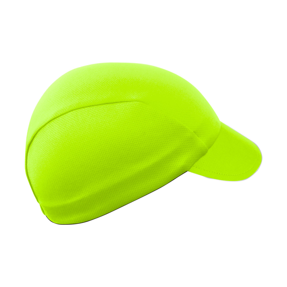 Aero Tech Safety Yellow Cycling Rush Cap Side View Aero Tech Safety Yellow Cycling Rush Cap Side View