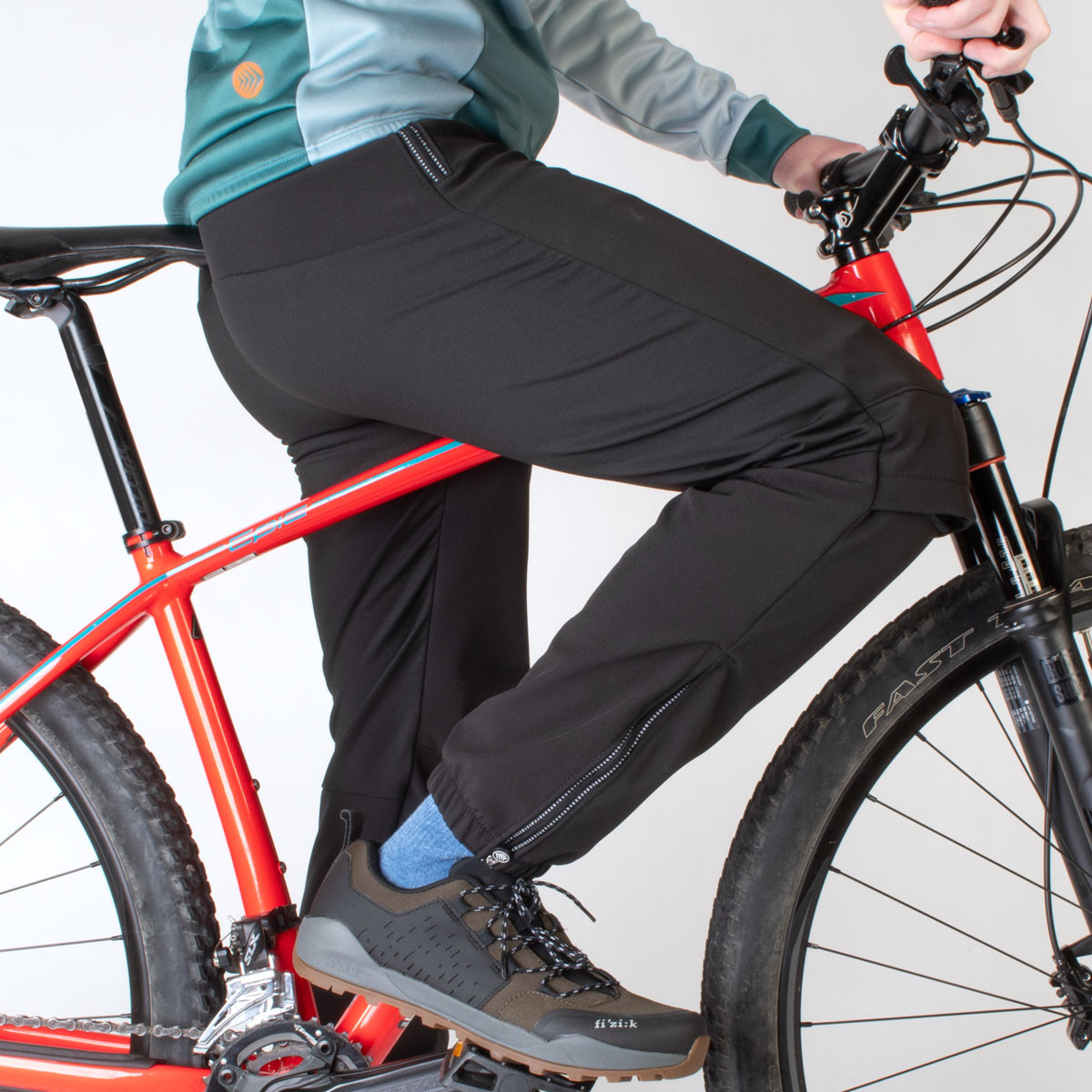 Men's Thermal Cold Weather Windproof Pants On Model 