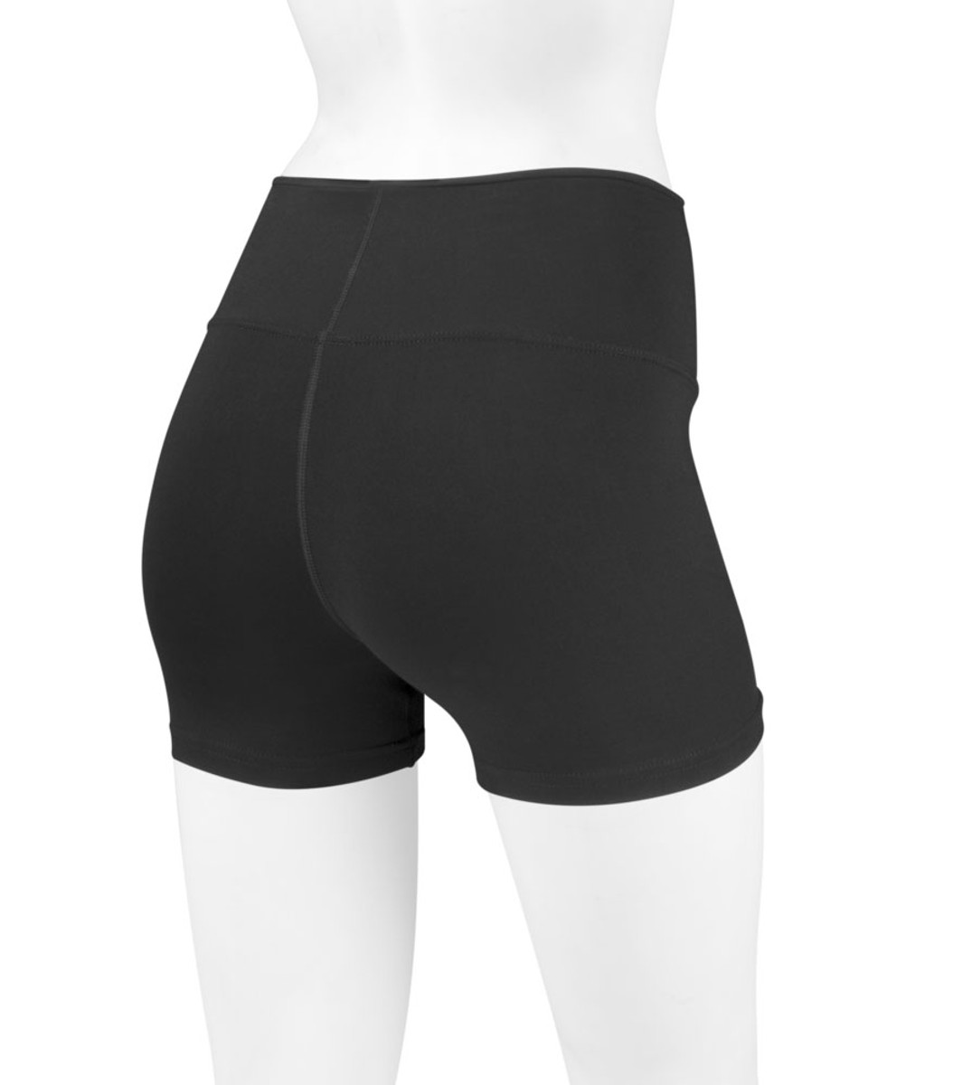 Women's Fit Short Inseam Unpadded Cycling Shorts Back View