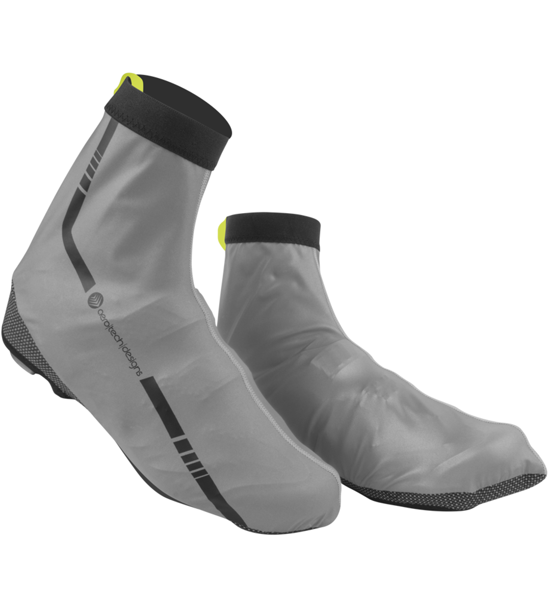 AeroReflective Cycling Shoe Covers | High Visibility Windproof Reflective | Mid-Weight Shoe Cover