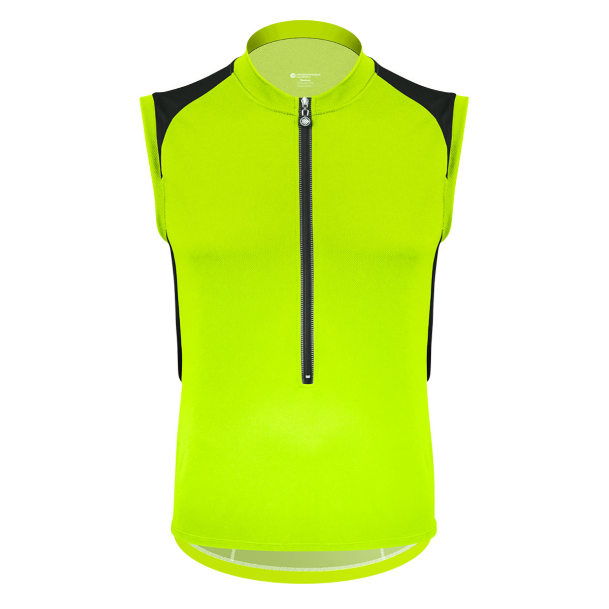 Men's Safety Yellow PRO Sleeveless USA Cycling Jersey|safety yellow|primary