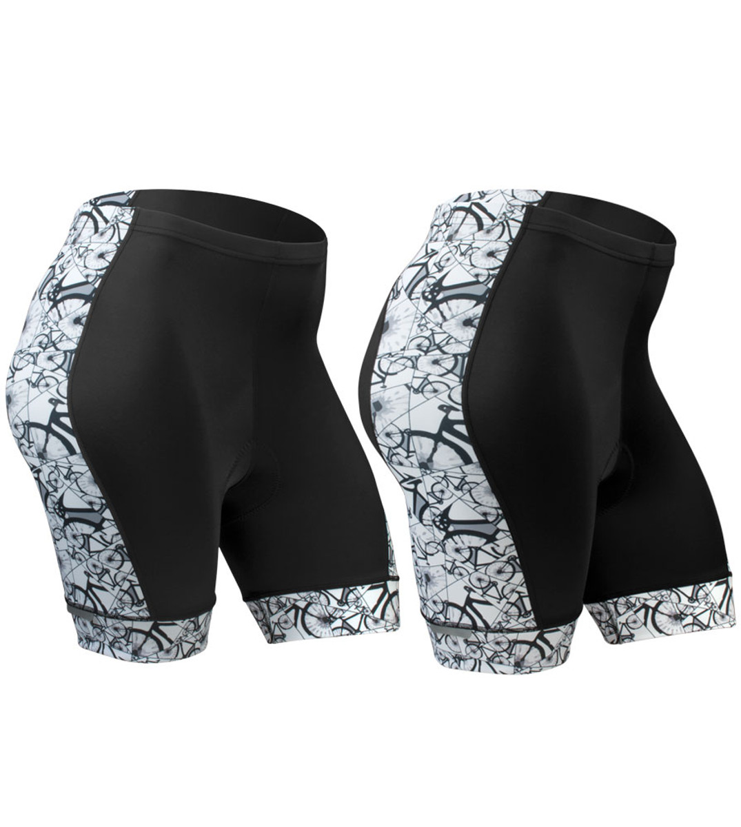 Women's Plus Size Bike Utopia Liddy Short Front and Side View