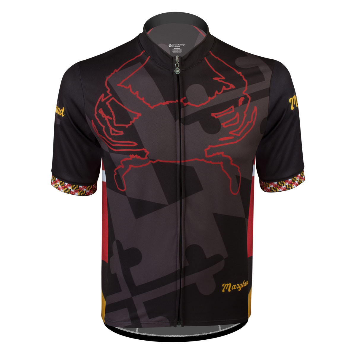 Maryland Cycling Jersey Front View