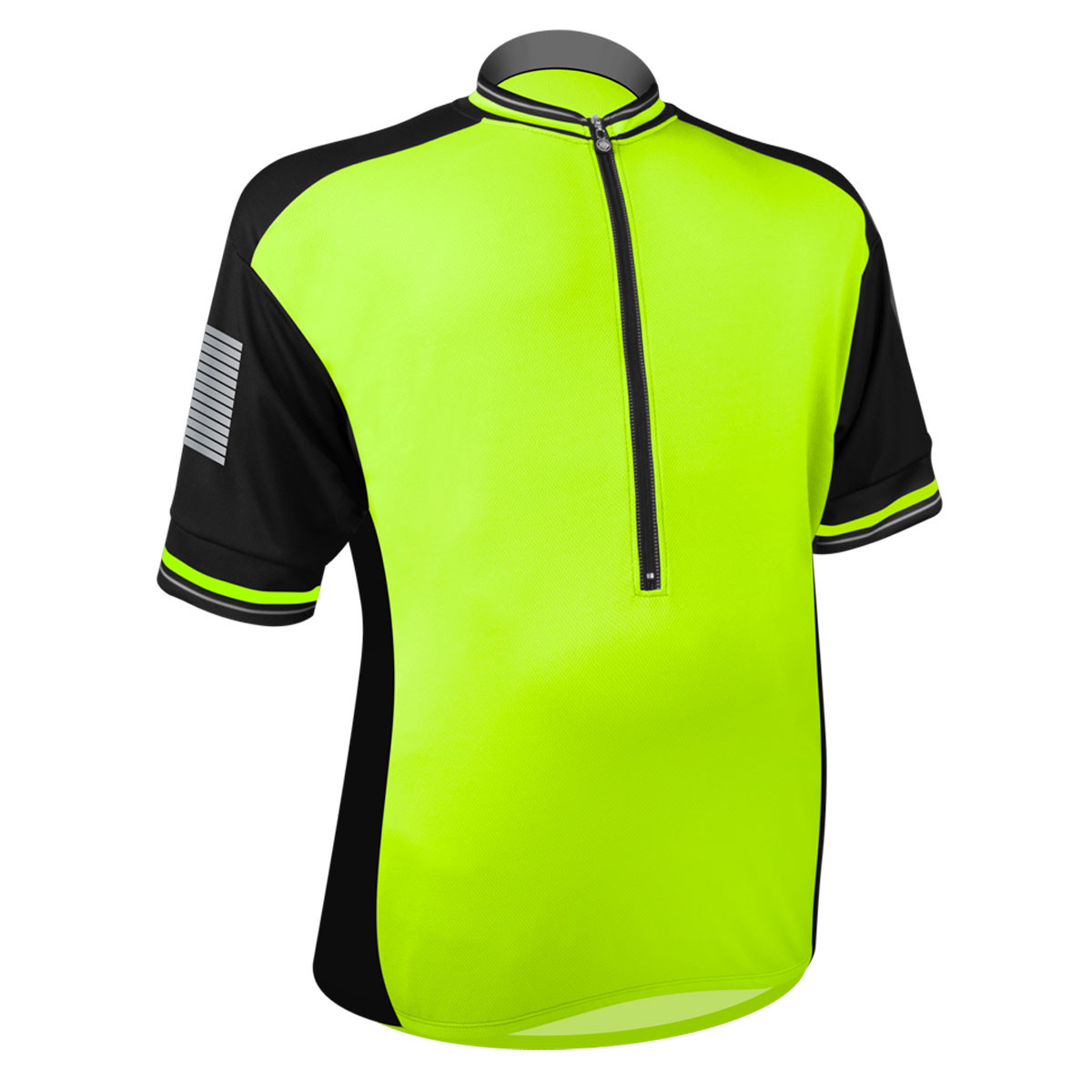 Men's Elite Colossal Big Man Cycling Jersey in Safety Yellow Off Front View