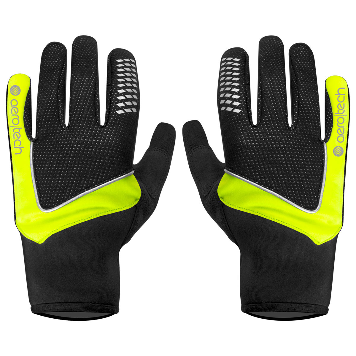 Windstop Glove - Safety Yellow Both Back View