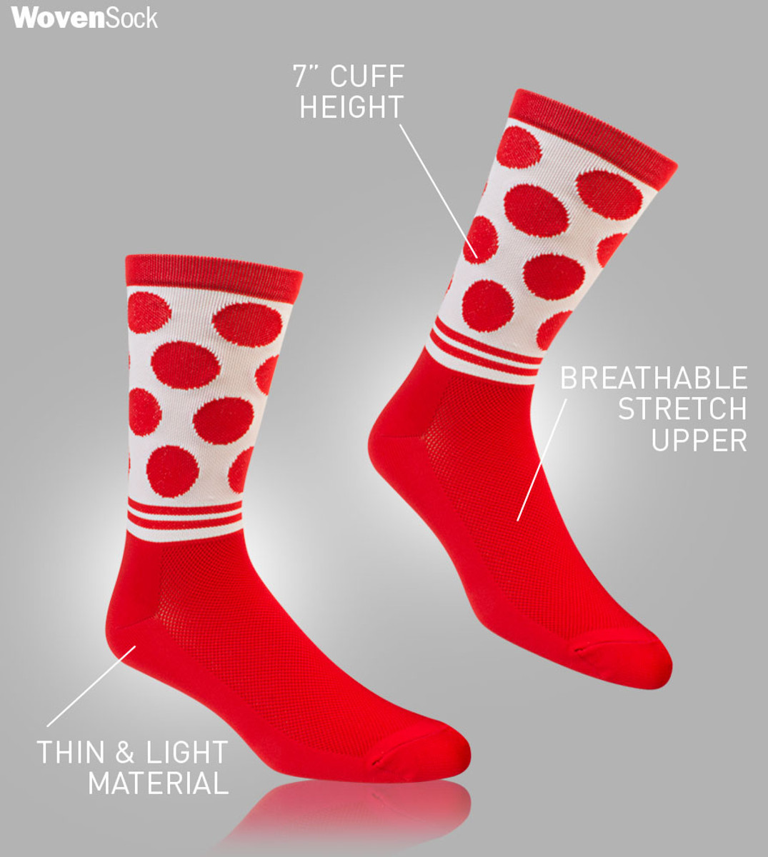 High Performance Woven Cycling Sock Features