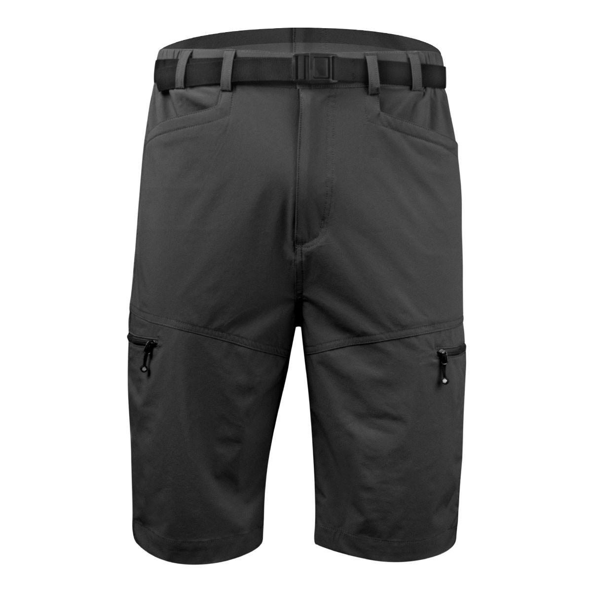 Women's Urban Cargo Shorts - front view in black