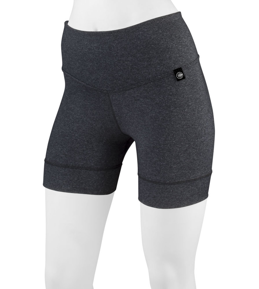 Women's 5 Inch Thrive Unpadded Supplex Fitness Shorts|heather gray|primary