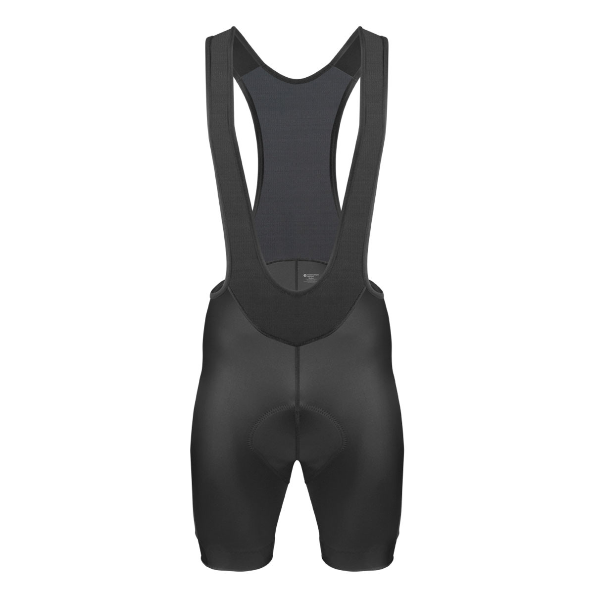 Men's All Day Cycling Bib-Shorts in Black Front View