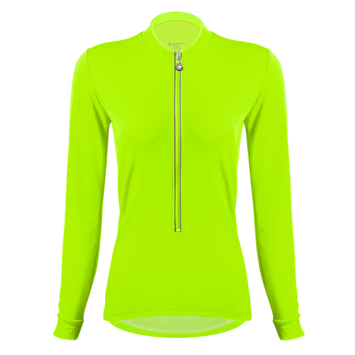 Women's Safety Yellow Swift Long Sleeve Jersey Front View