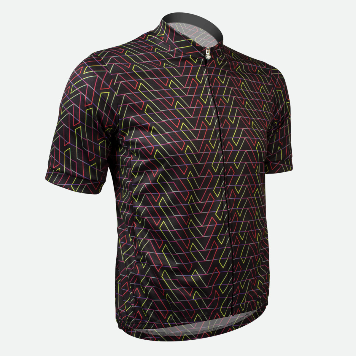 Impulse All Over Print Cycling Jersey Off Front View