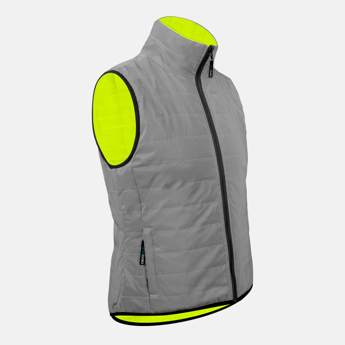 Sierra Reversible Reflective Side Cycling Vest Off Front View