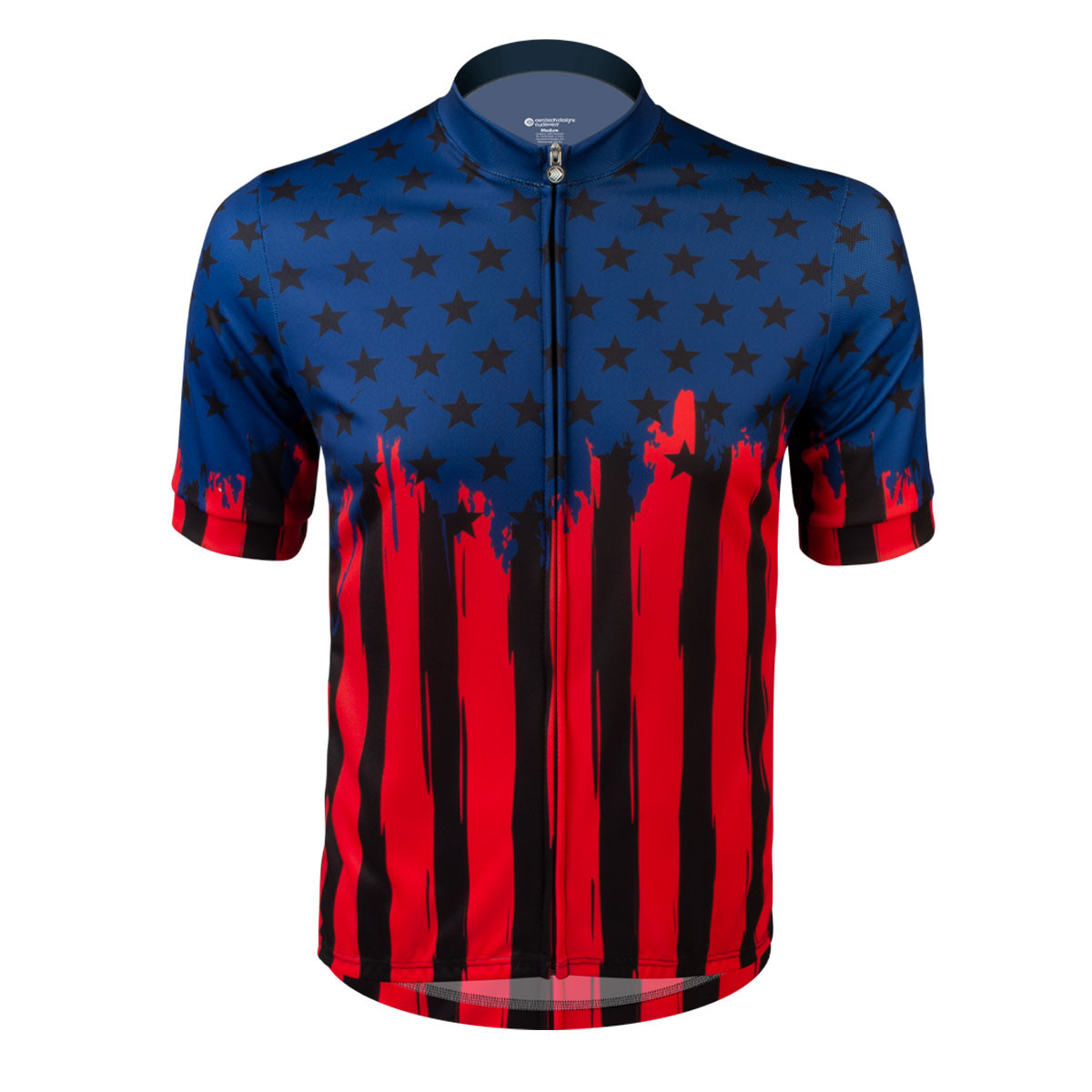 Men's Old Glory USA Cycling Jersey Front View