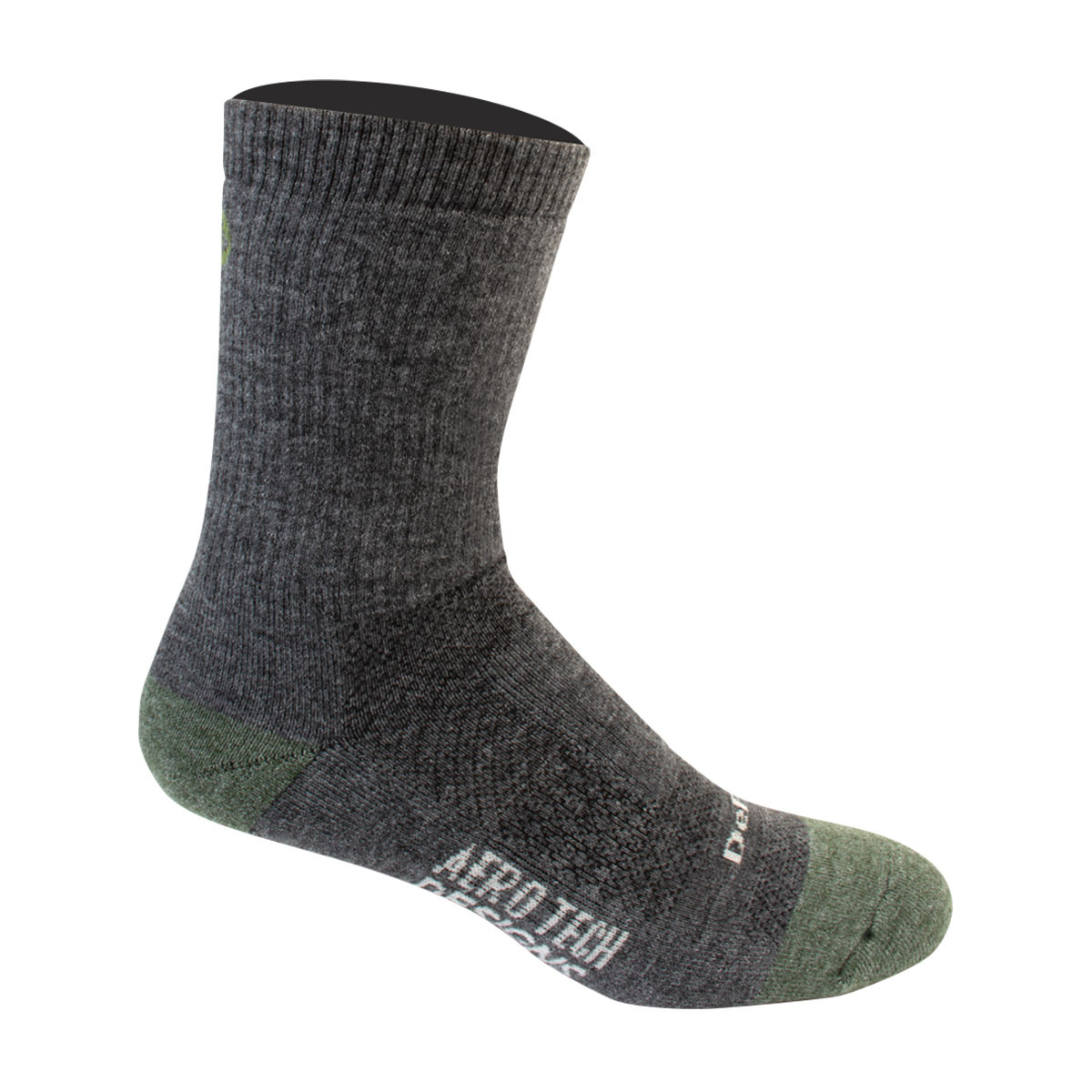 Woolie Bolie Merino Wool Heavy Weight Charcoal Socks Side View