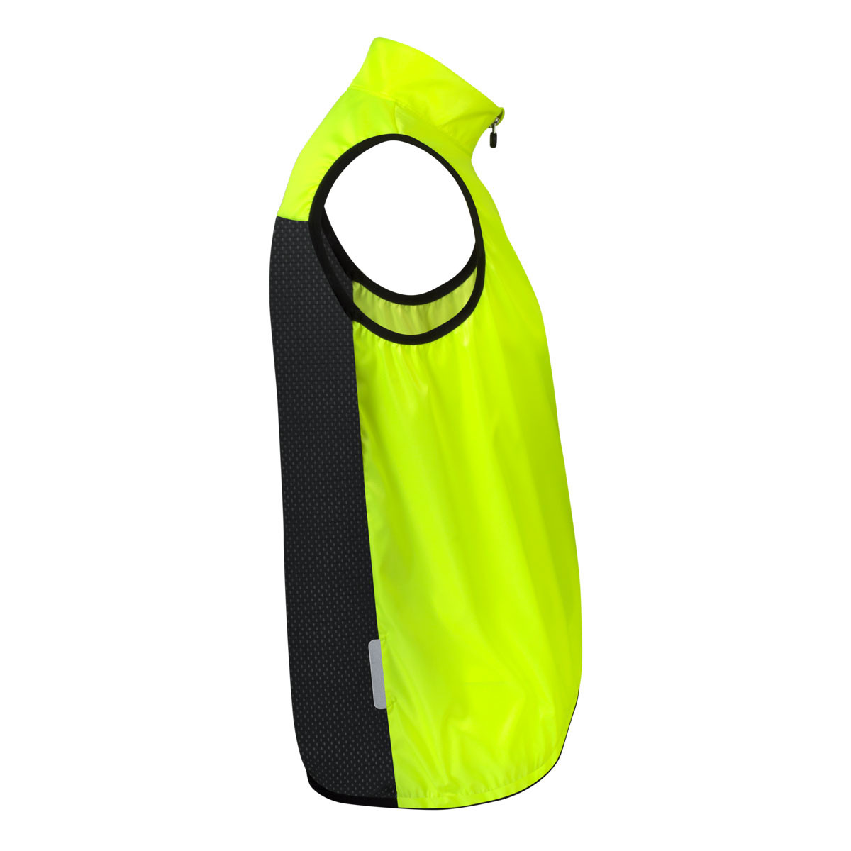Safety Yellow Windproof Cycling Vest Side View