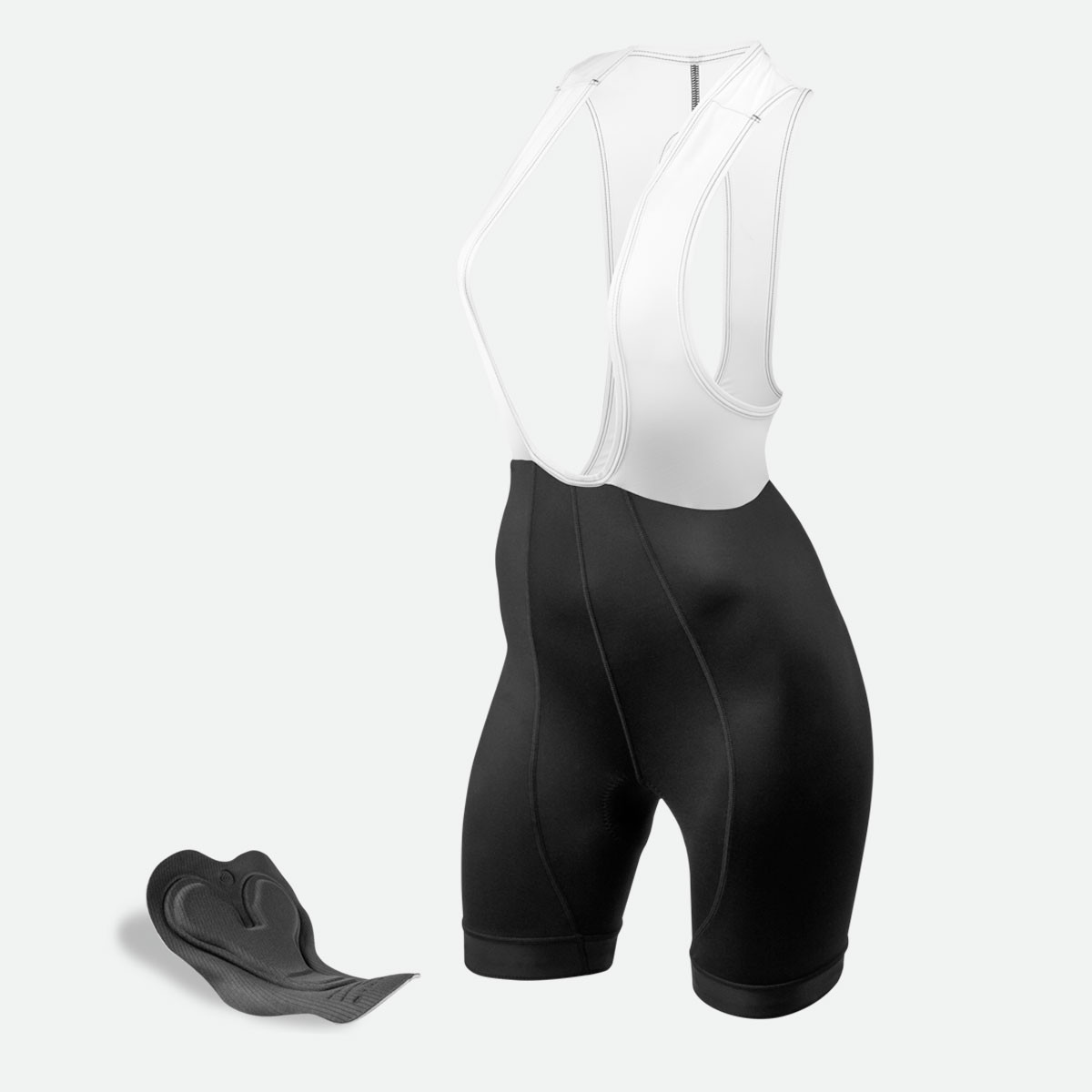 Women's Core Padded Cycling Bib Shorts Front View