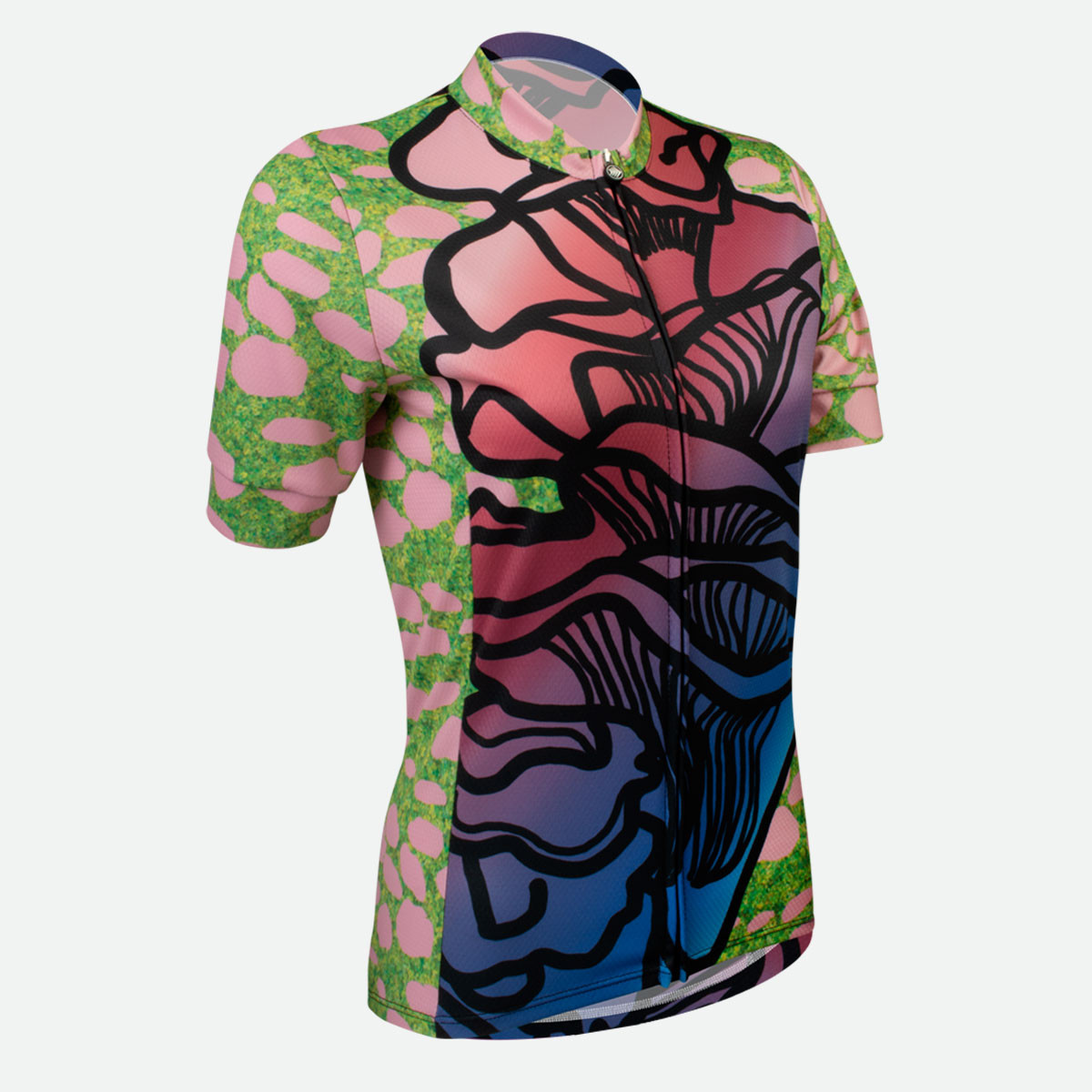 Women's Mushroom Empress Cycling Jersey Off Front View