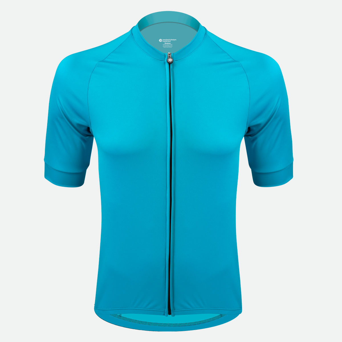 Scuba Blue Basic Cycling Jersey|scuba blue|primary
