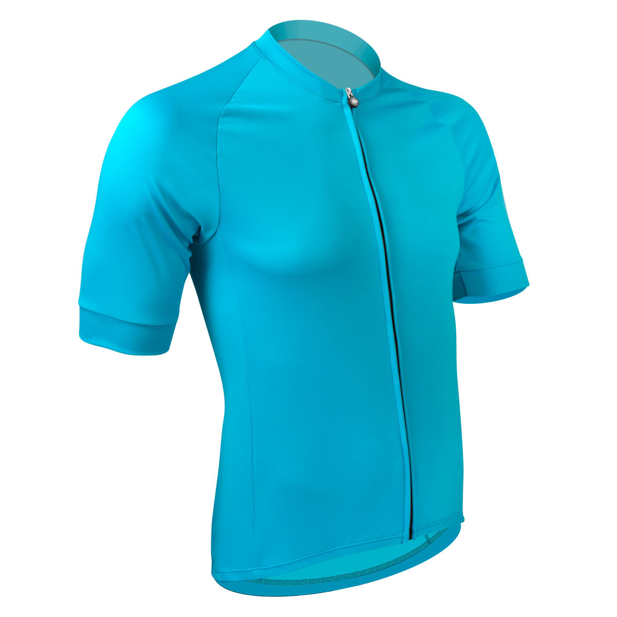 Scuba Blue Basic Cycling Jersey Off Front View
