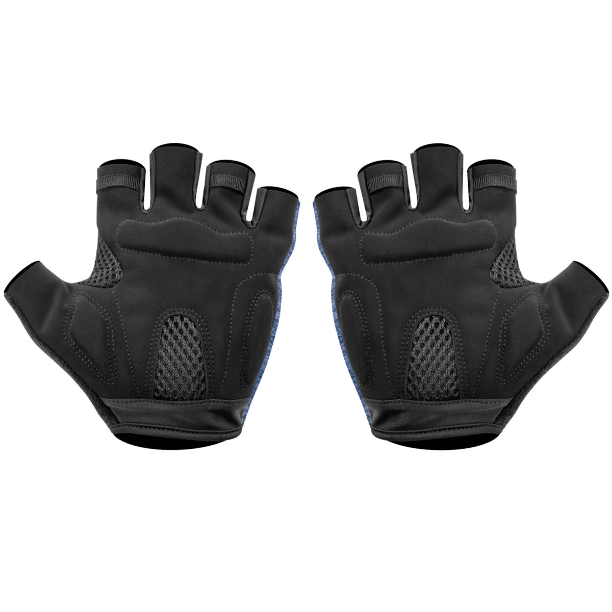 Airflow Cycling Blue Gloves Padded Palm View
