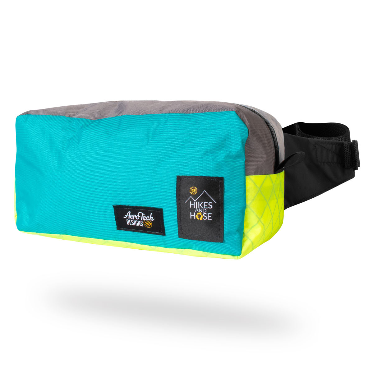Hikes & Hose Recycled Water Resistant Adventure Hip Pack Off Front View