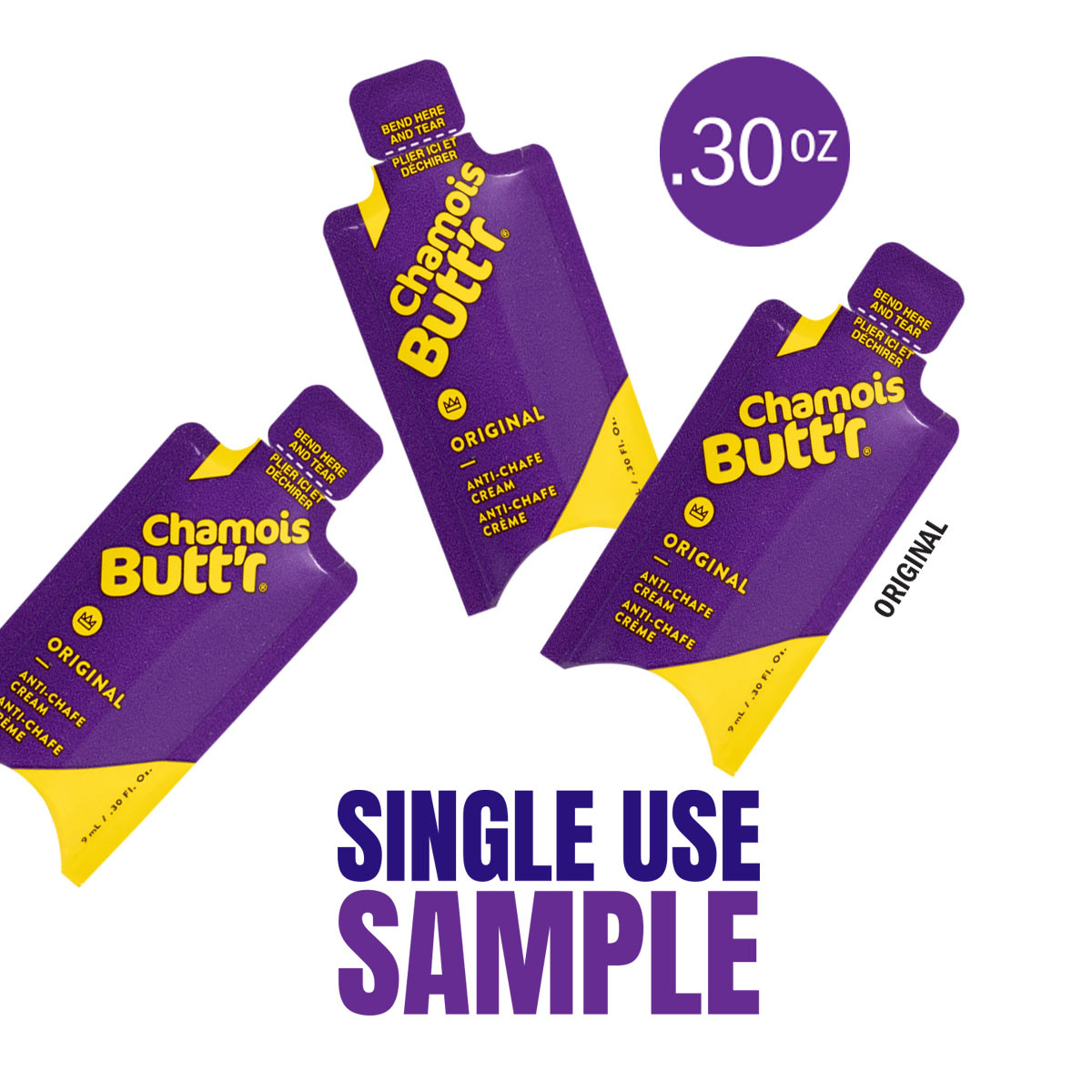 Anti Chafe Cream | Natural Coconut Sample Size | Paceline Butt'r Skin Lubricant