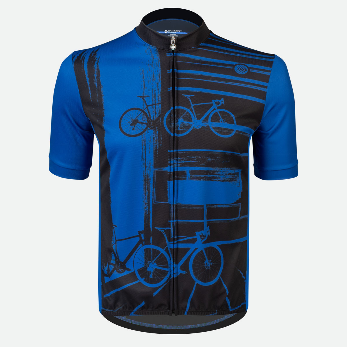Men's Evoke Cycling Jersey - Royal Blue - Front 