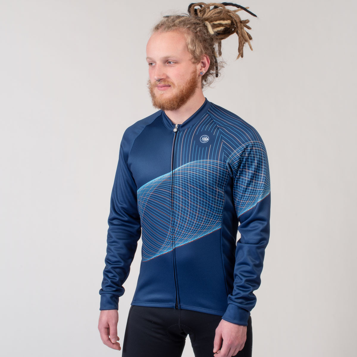 Tall Men's Long Sleeve Cycling Jersey - Extra Length Apparel