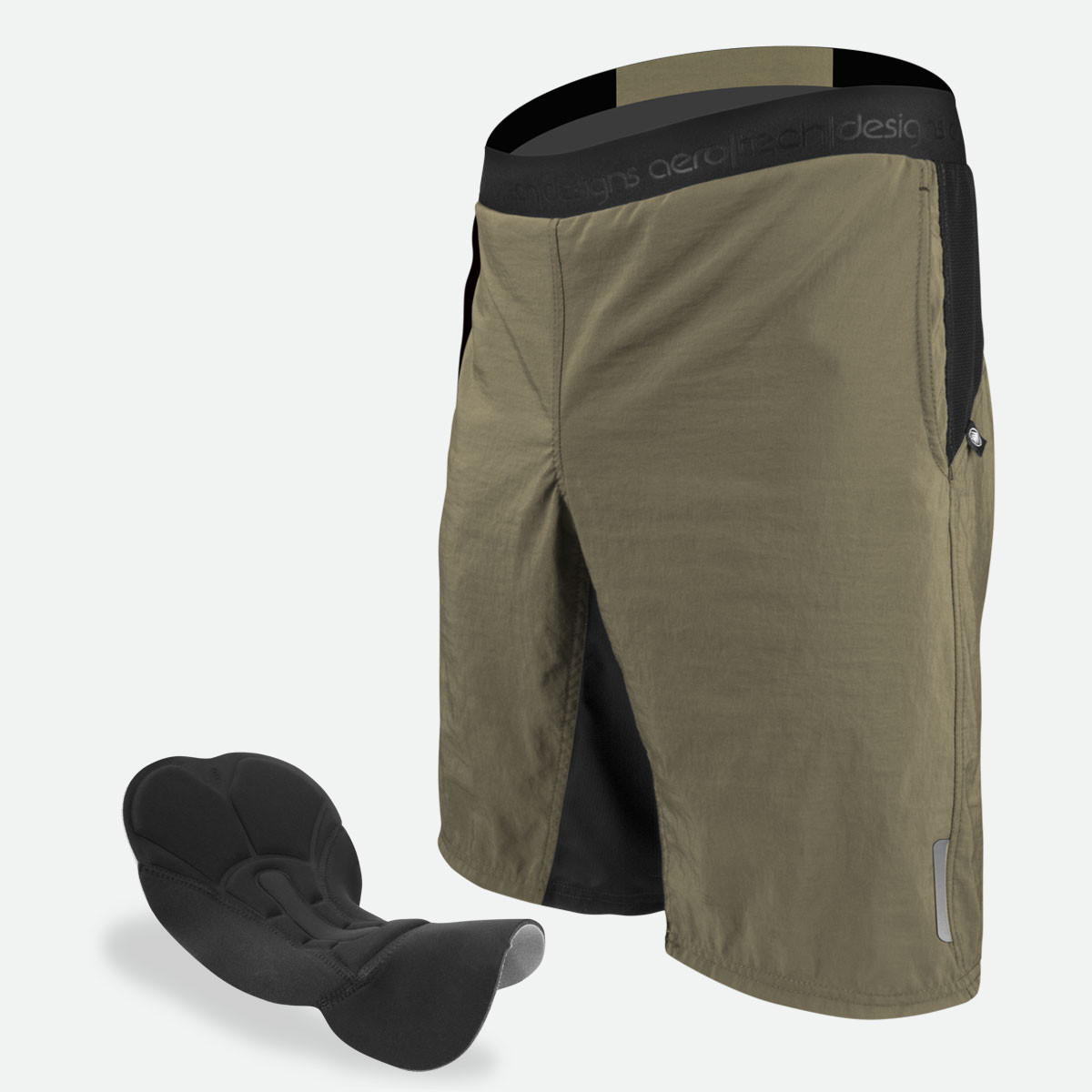 Men's USA Mountain Bike Short Two parts with a padded liner