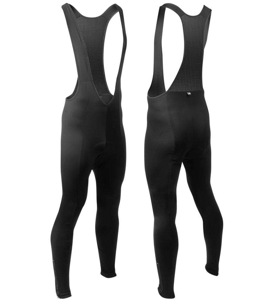 TALL Men's Stretch Fleece Cycling Bib Tights Padded Made in the USA
