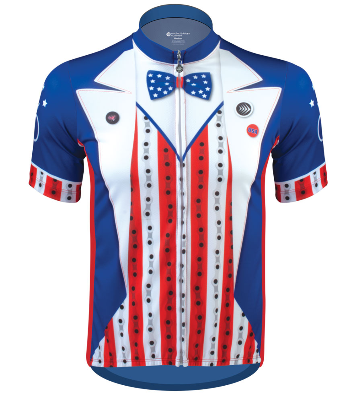 red white and blue jersey