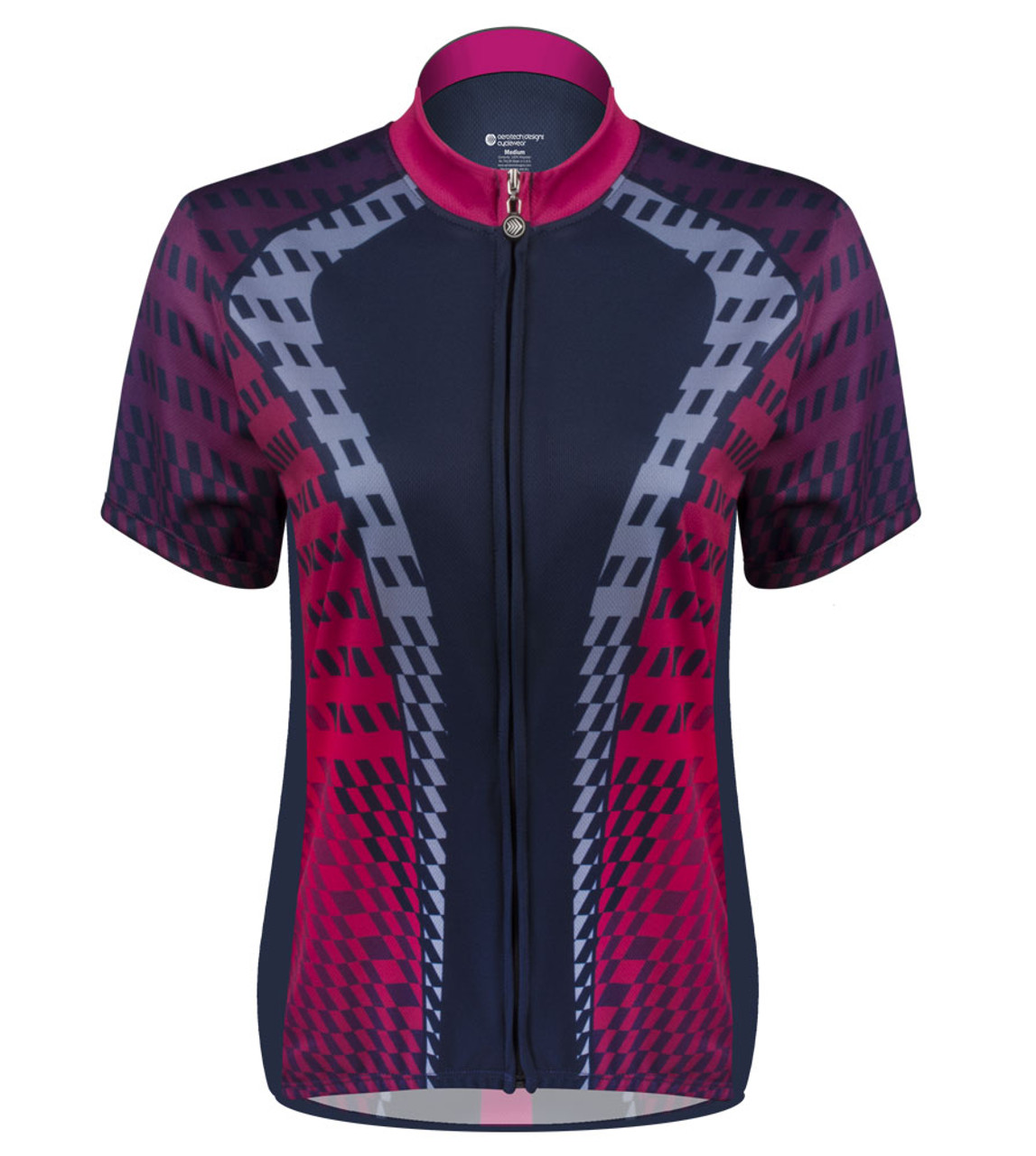 pink cycling jersey women's