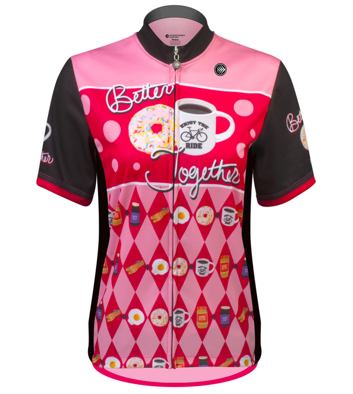 pink cycling jersey