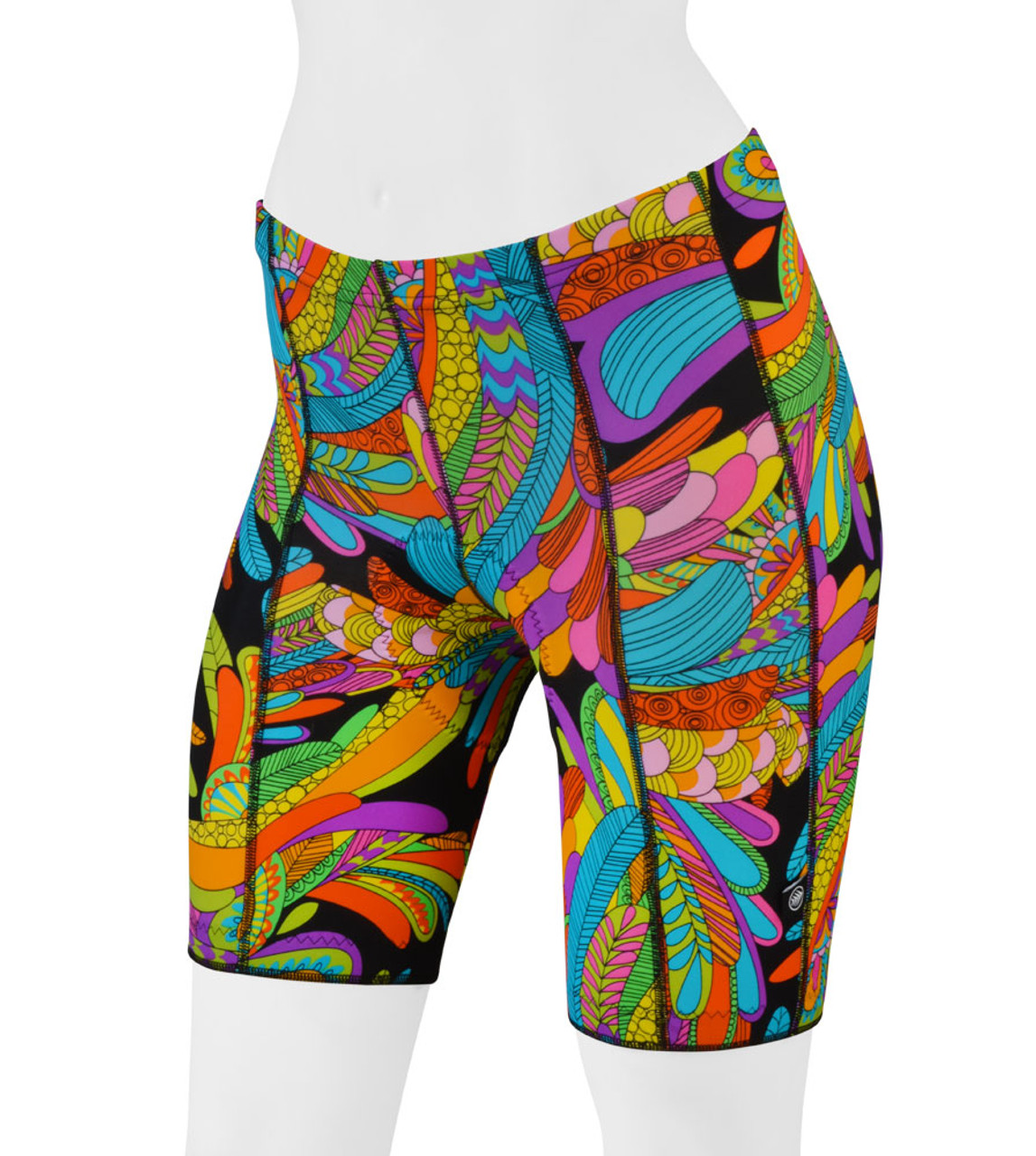 womens printed bike shorts