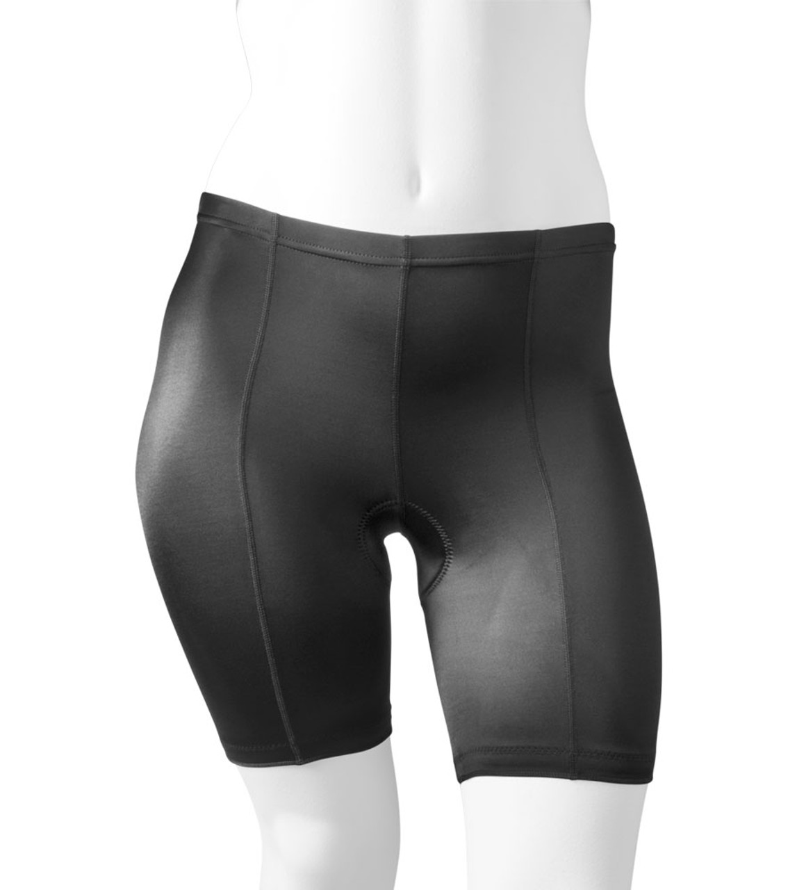 women's plus size padded cycling shorts