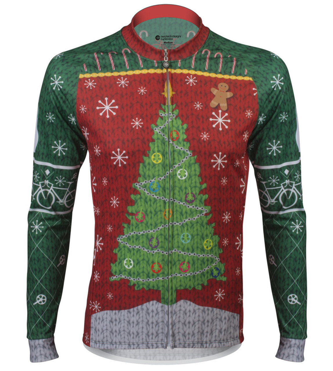 ugly christmas cycling jersey
