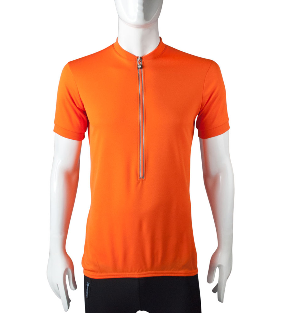 Tall Men's Bicycling Jersey with Extra Long Length Sleeves and Torso