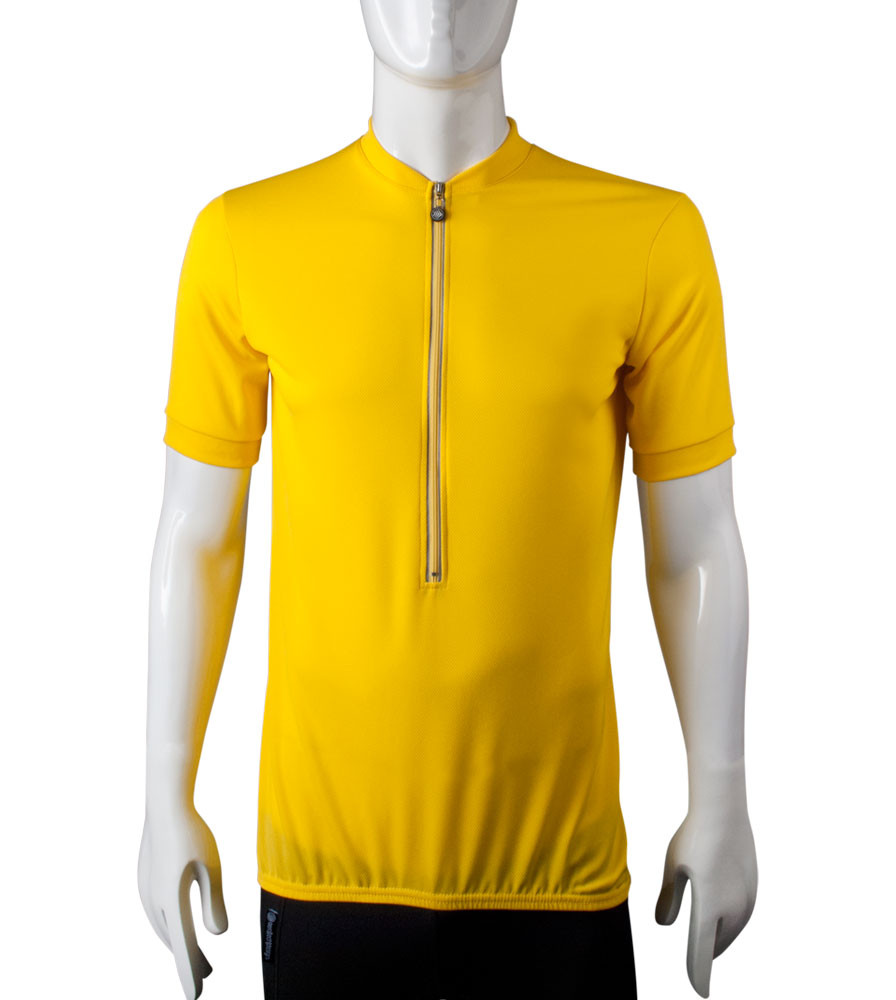 Tall Men's Bicycling Jersey with Extra Long Length Sleeves and Torso