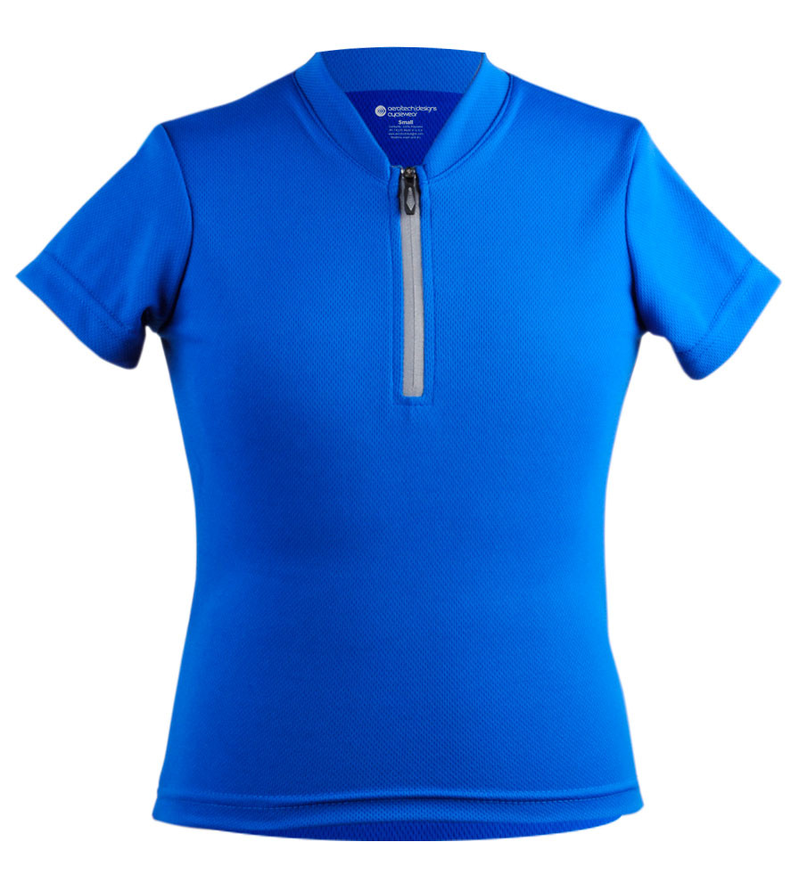 Child Cycling Jersey Youth Solid Color Bike Jersey Made in USA