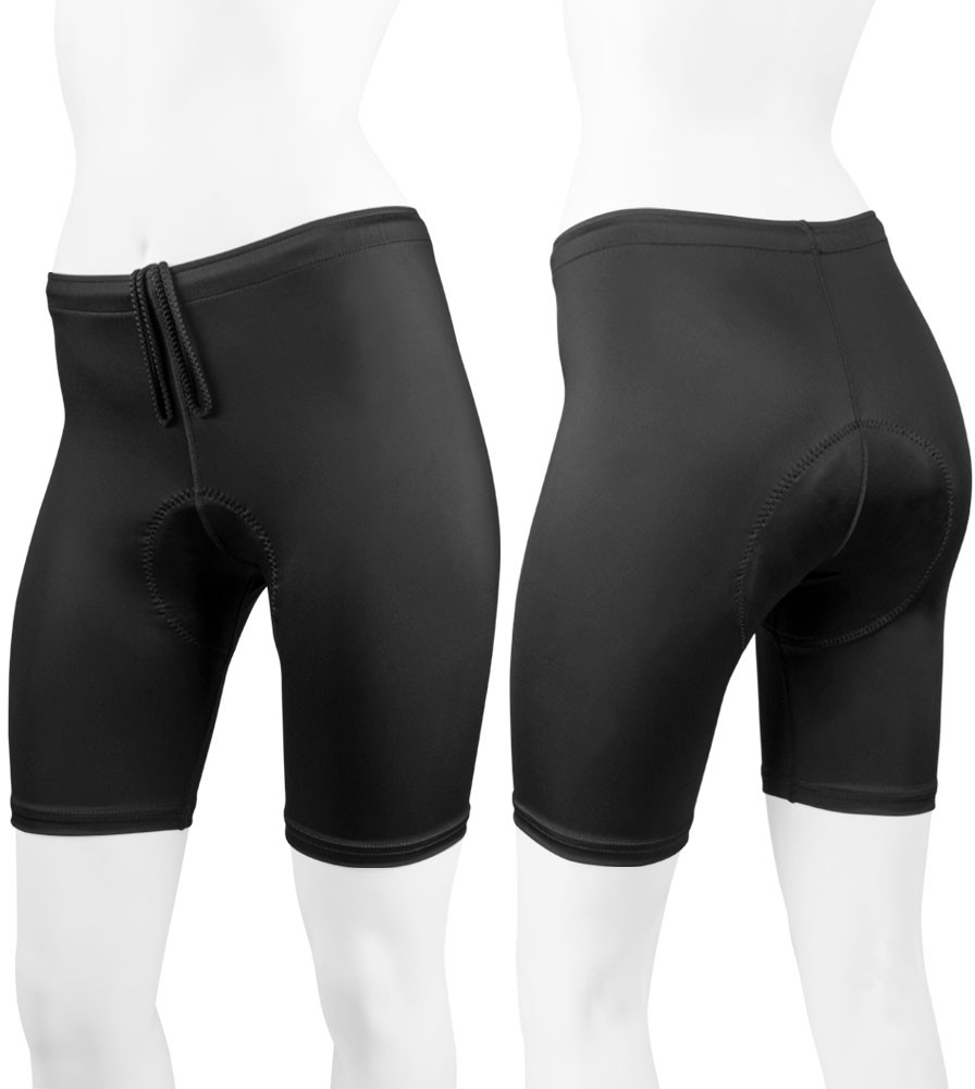 Women's Triathlon Padded Shorts with Thin Tri Chamois by Aero Tech