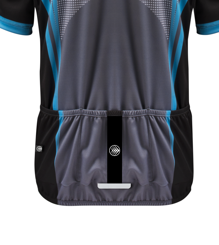 Aslan Big Man Sprint Style Cycling Jersey Gray USA Made