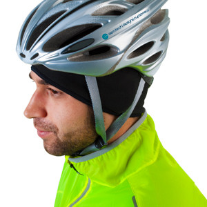 Stretch Fleece Cycling Cap Protects Head and Ears in Cold Weather