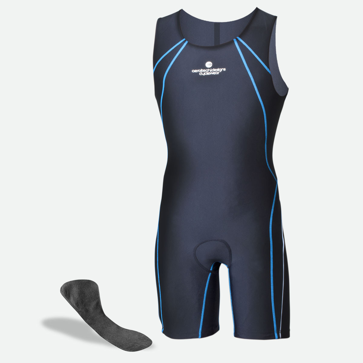 Men's Triathlon Competition Tri Suit | Aero Tech Designs | Black\Blue