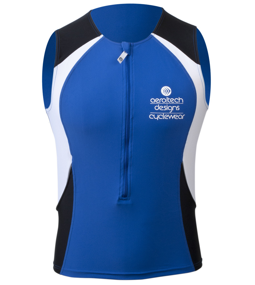 Men's Tri Jersey Sleeveless Singlet Aero Tech Designs
