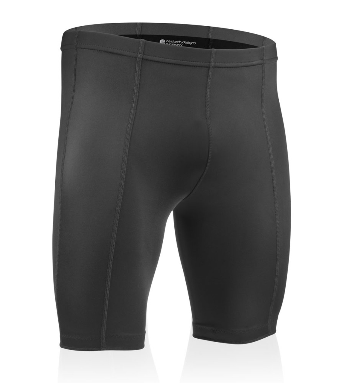 Men's Pro Compression Shorts - Unpadded 8 Panel Short - BLACK
