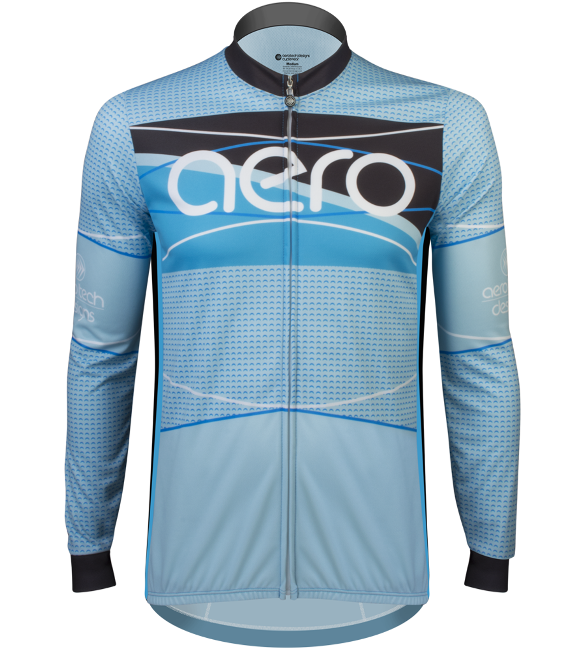 Tall Men S Long Sleeve Fleece Ice Detour Cycling Jersey By Aero Tech