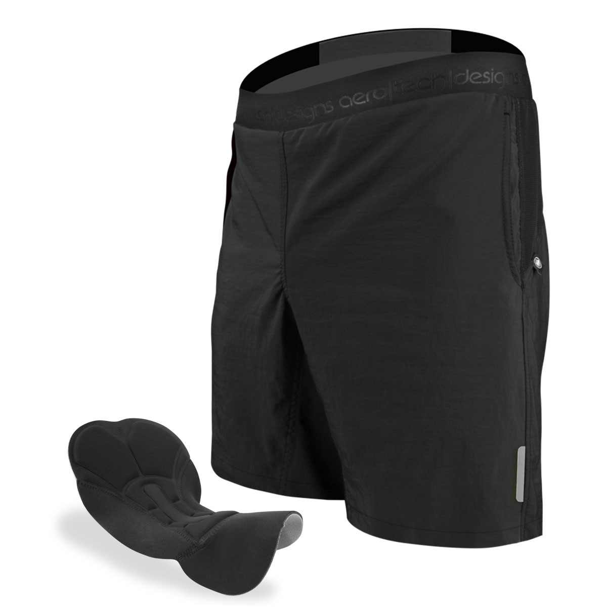 Men's USA MTB PADDED Mountain Bike Shorts with Shorter 8