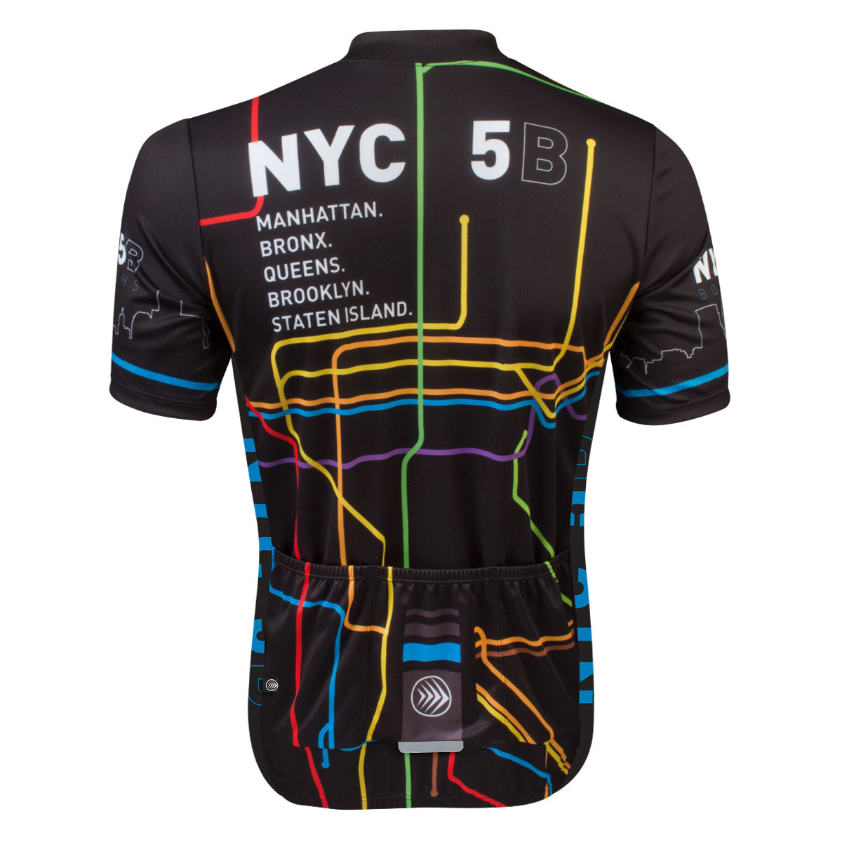 Men's 5 Boro New York City Subway Theme Cycling Jersey | Aero Tech