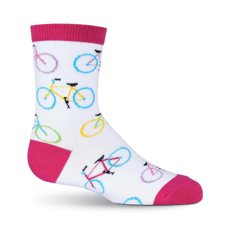 Bicycle Print Socks For Children Bright Colored And Fun Cycle Sock