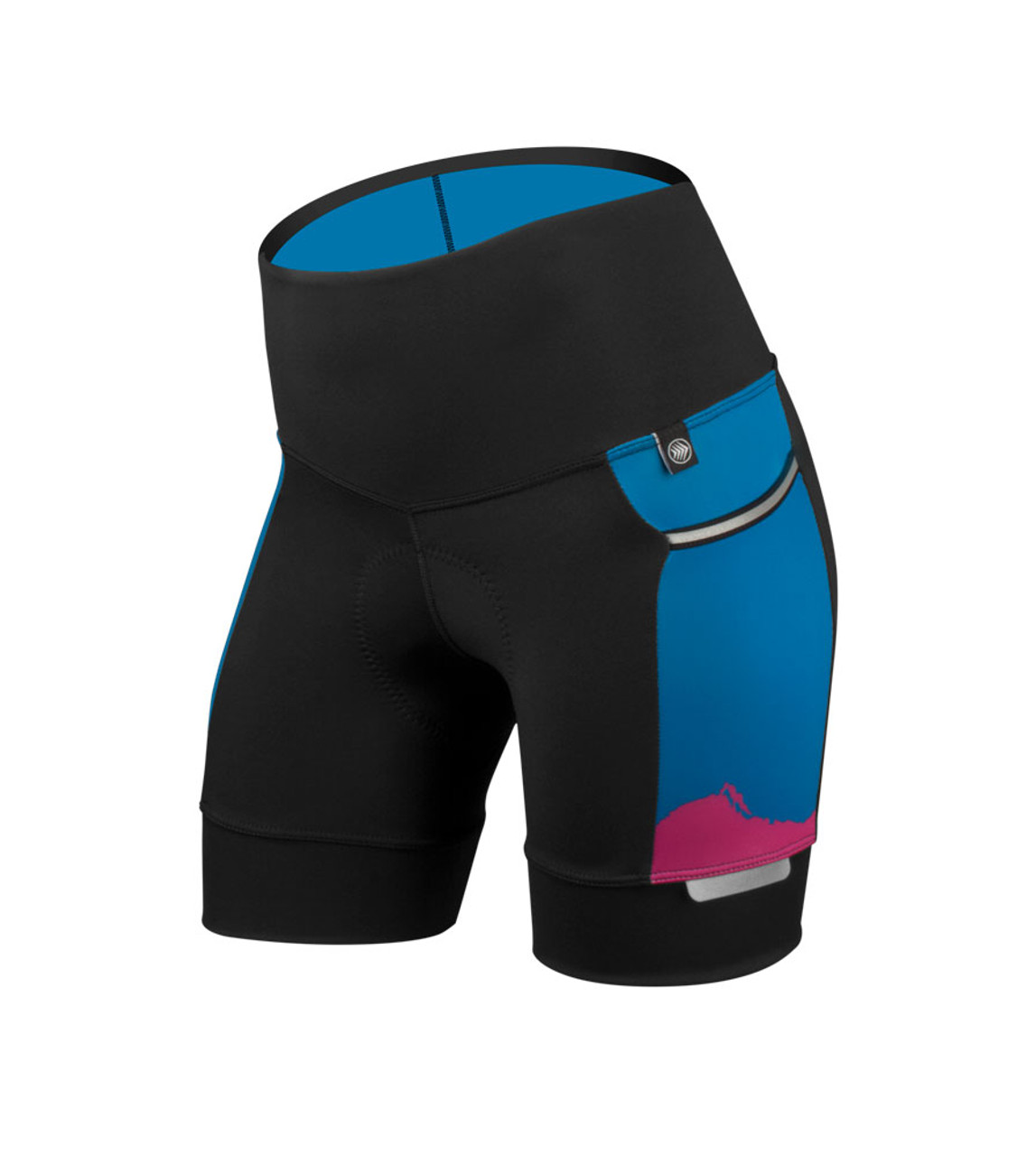 womens padded bike shorts with pockets